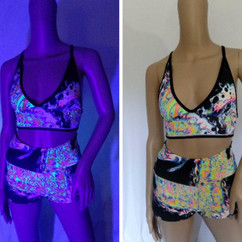 UV Black Light Reactive Party Top